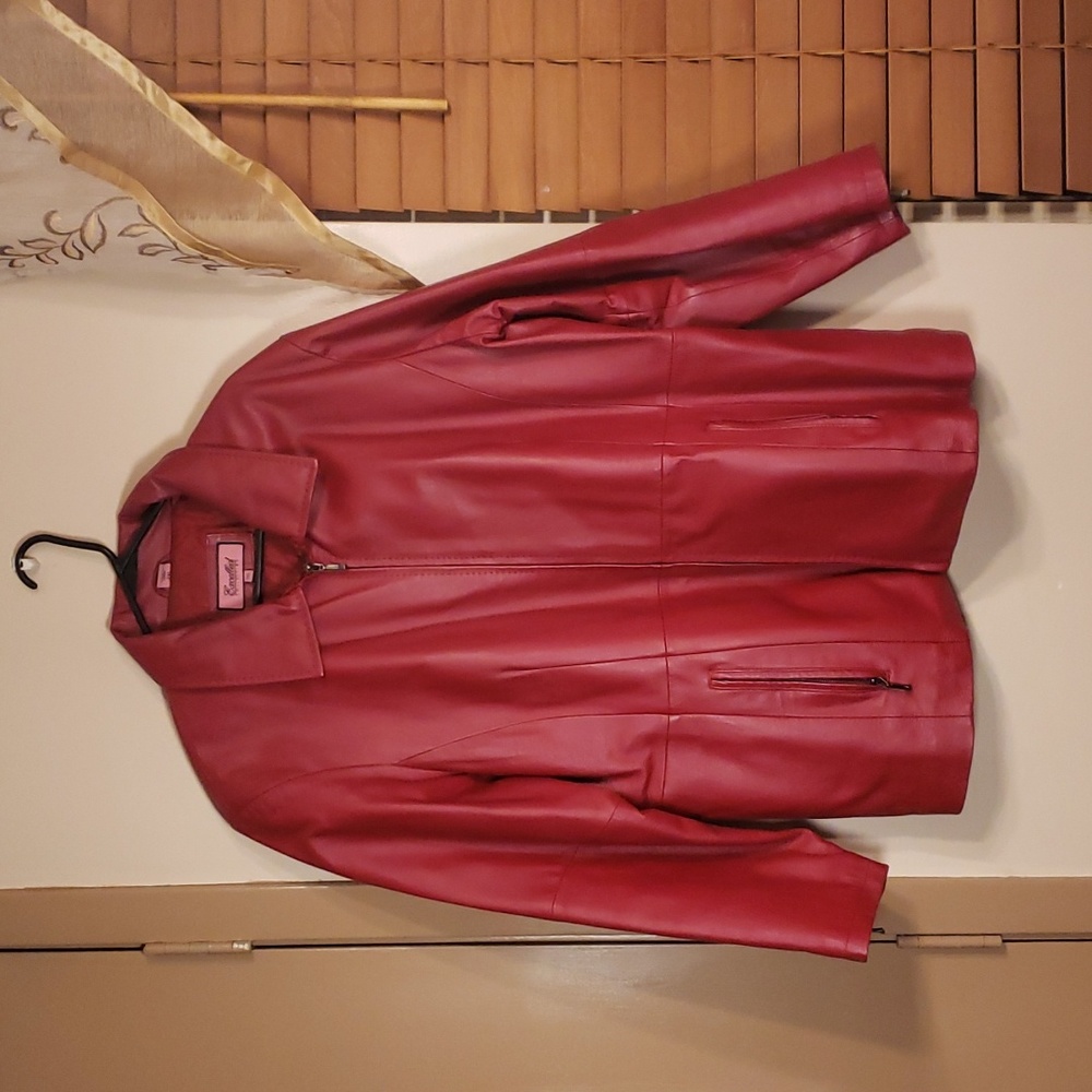 Plus Size Leather Jacket